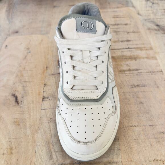 Dior B27 White Monogram Leather Low Sneaker Size 42 Luxury Shoes Made in Italy - Picture 2 of 7